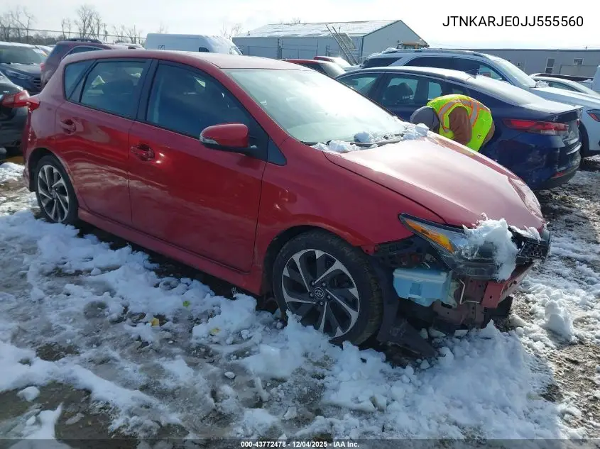 JTNKARJE0JJ555560 2018 Toyota Corolla Im