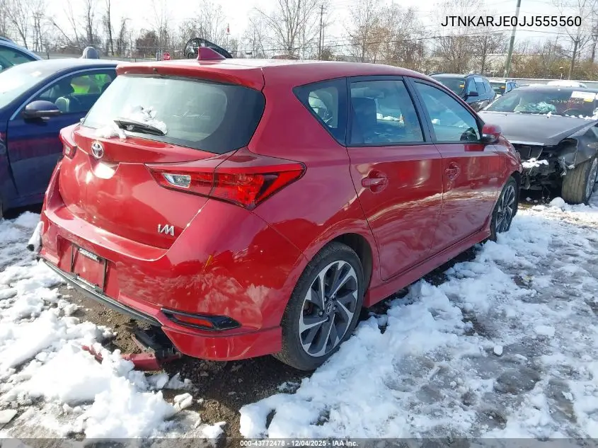 JTNKARJE0JJ555560 2018 Toyota Corolla Im