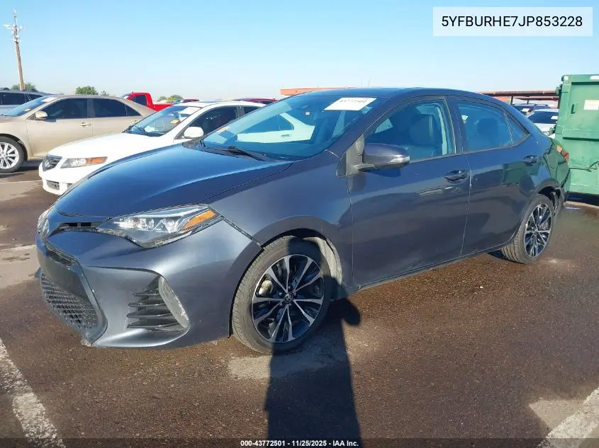 5YFBURHE7JP853228 2018 Toyota Corolla Xse