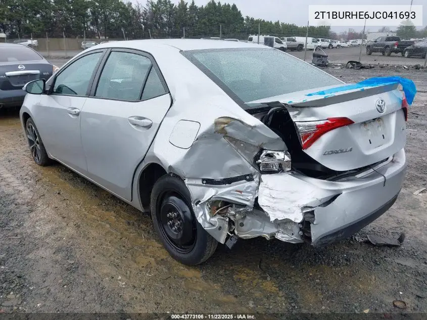 2T1BURHE6JC041693 2018 Toyota Corolla Se