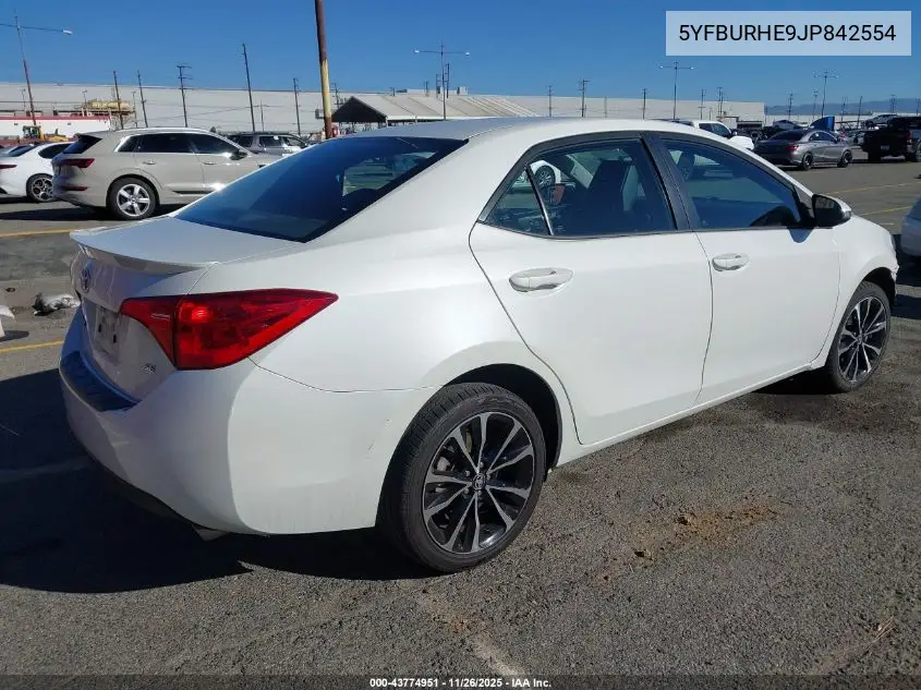 5YFBURHE9JP842554 2018 Toyota Corolla Se