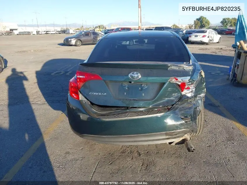5YFBURHE4JP820235 2018 Toyota Corolla Se