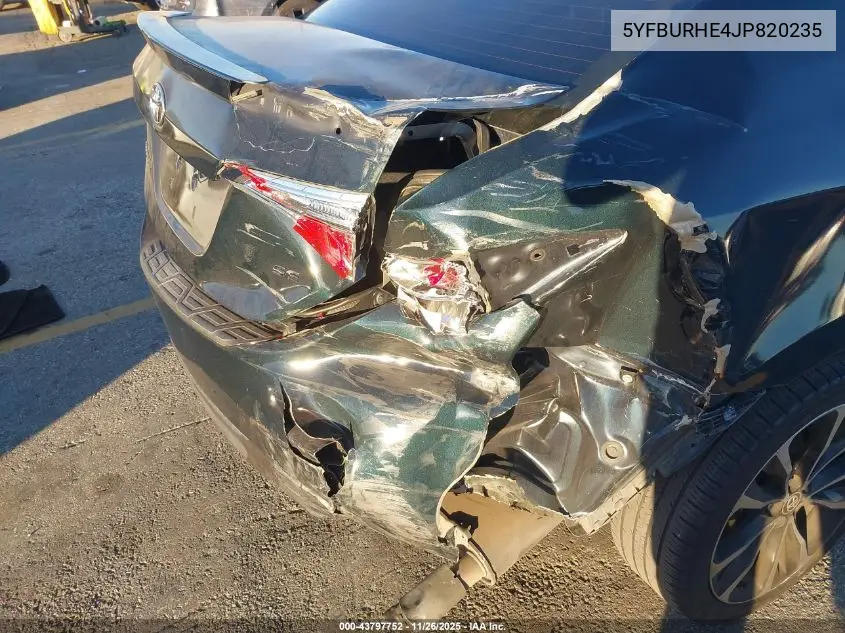 5YFBURHE4JP820235 2018 Toyota Corolla Se