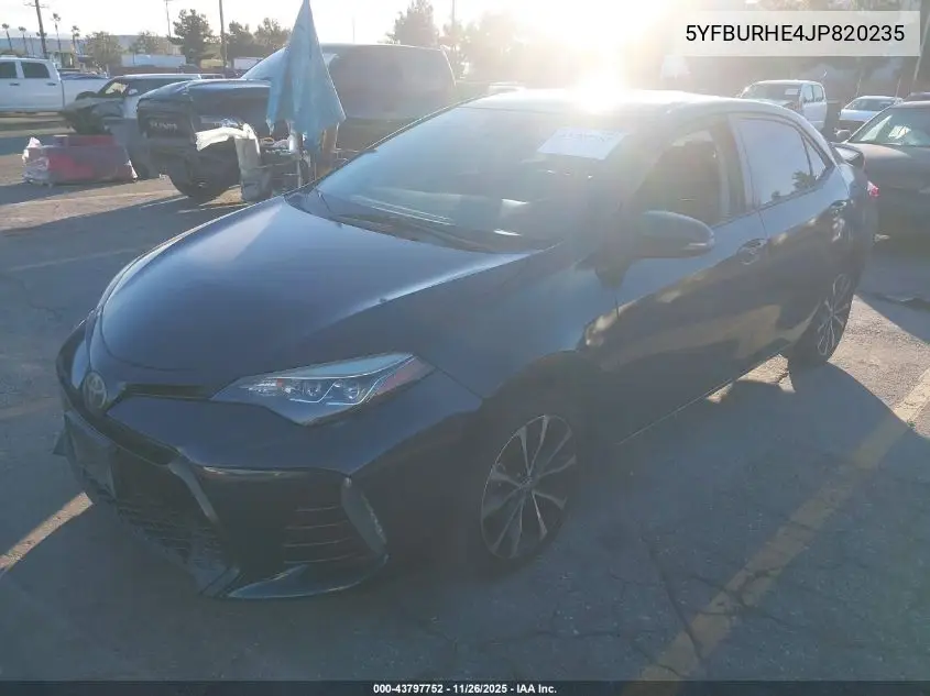 5YFBURHE4JP820235 2018 Toyota Corolla Se