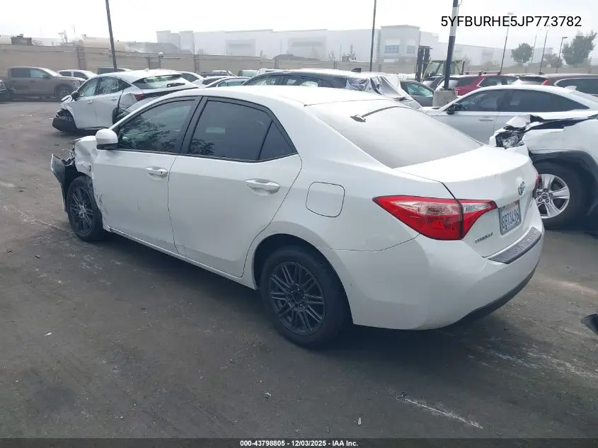 5YFBURHE5JP773782 2018 Toyota Corolla Le