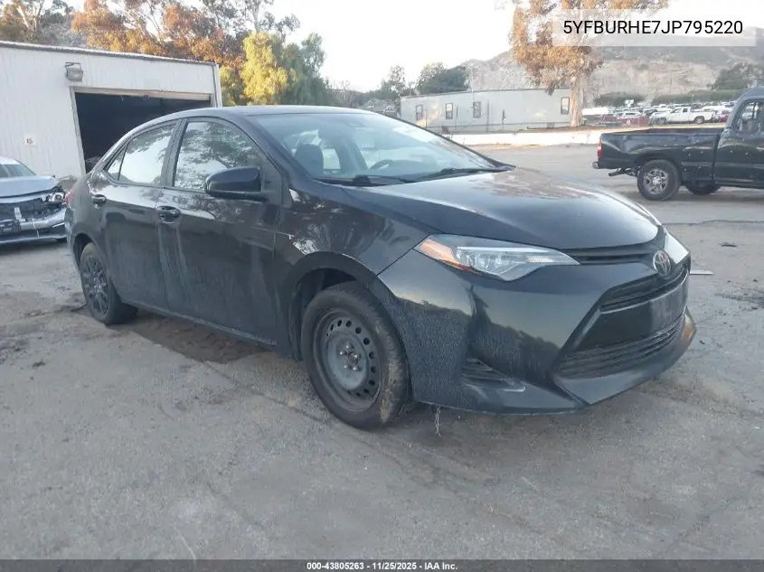 5YFBURHE7JP795220 2018 Toyota Corolla Le