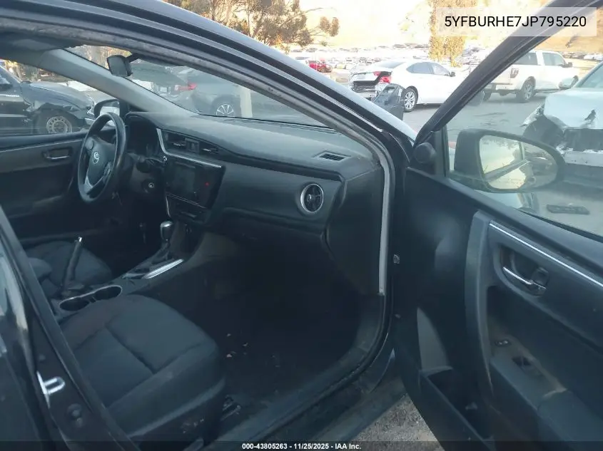 5YFBURHE7JP795220 2018 Toyota Corolla Le