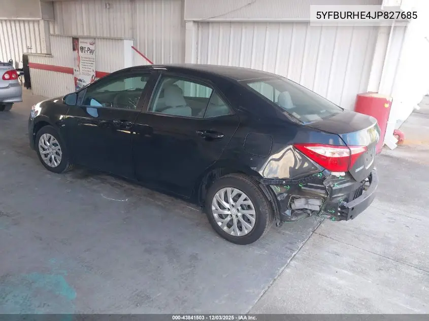 5YFBURHE4JP827685 2018 Toyota Corolla Le