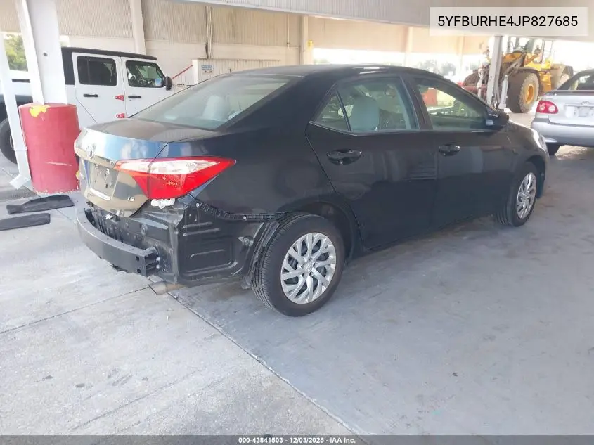5YFBURHE4JP827685 2018 Toyota Corolla Le