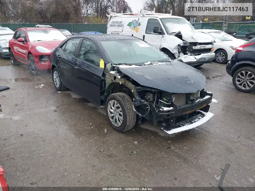 2T1BURHE8JC117463 2018 Toyota Corolla Le