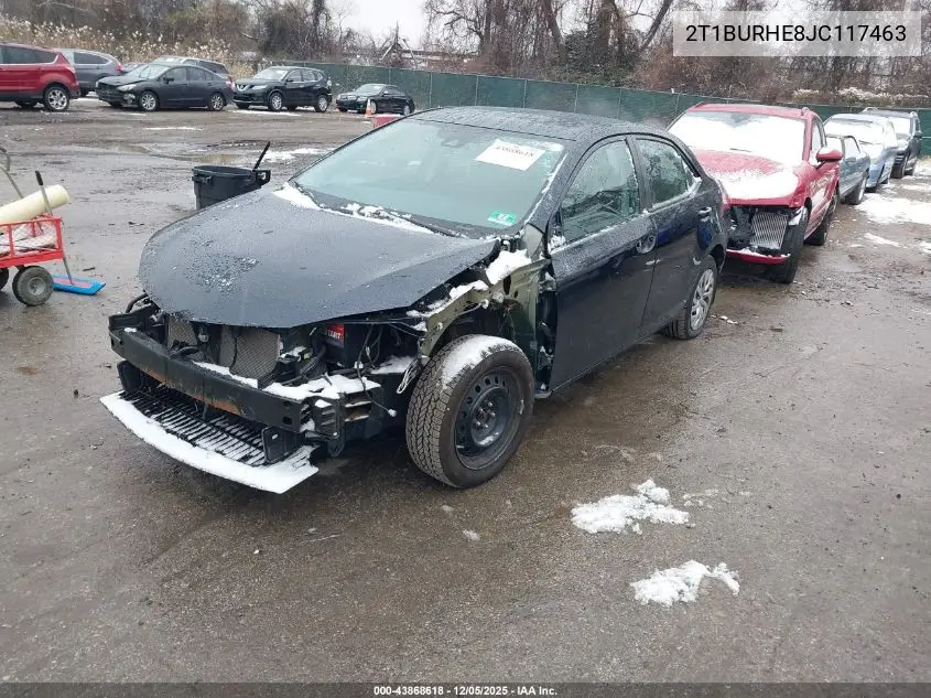 2T1BURHE8JC117463 2018 Toyota Corolla Le