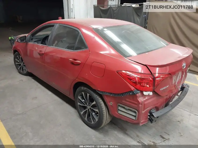 2T1BURHEXJC011788 2018 Toyota Corolla Se