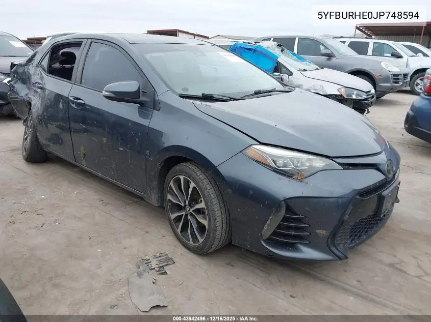 5YFBURHE0JP748594 2018 Toyota Corolla Xse