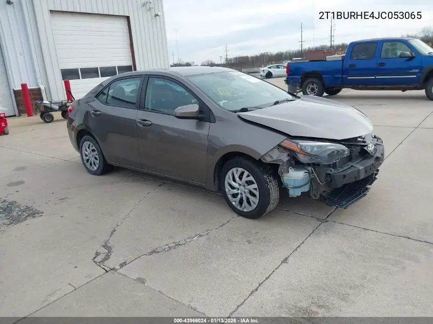 2T1BURHE4JC053065 2018 Toyota Corolla Le