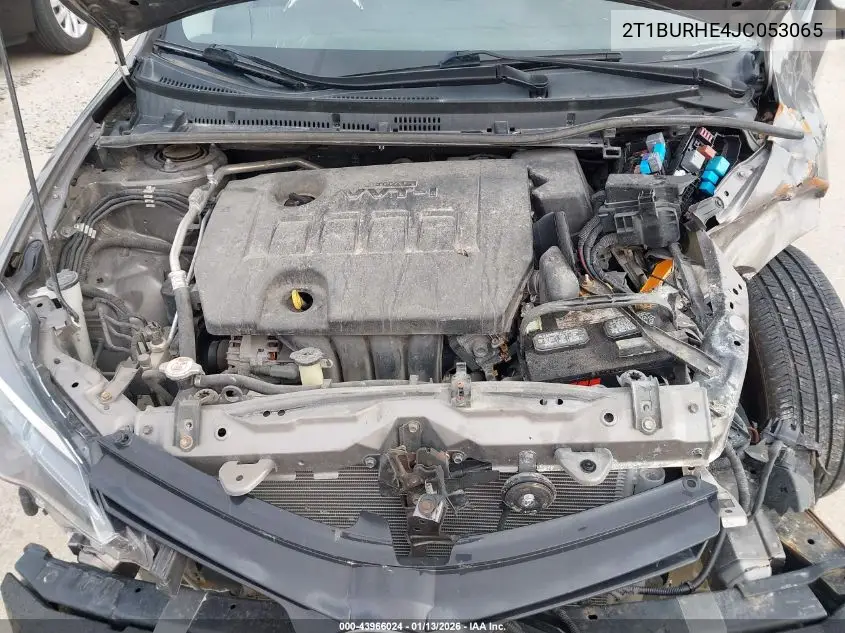 2T1BURHE4JC053065 2018 Toyota Corolla Le
