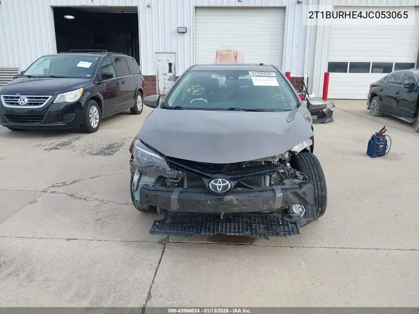 2T1BURHE4JC053065 2018 Toyota Corolla Le
