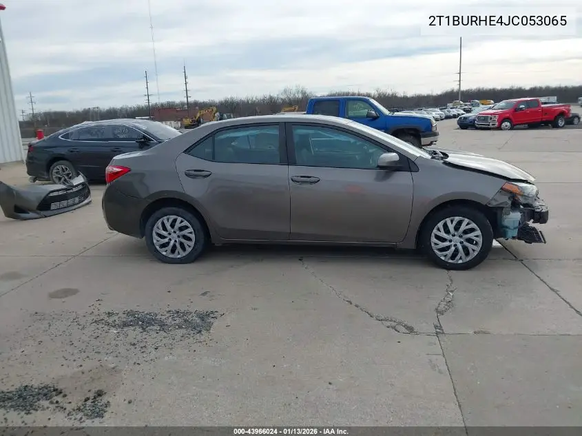 2T1BURHE4JC053065 2018 Toyota Corolla Le