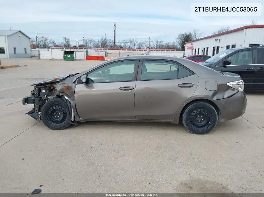 2T1BURHE4JC053065 2018 Toyota Corolla Le
