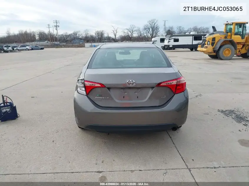 2T1BURHE4JC053065 2018 Toyota Corolla Le