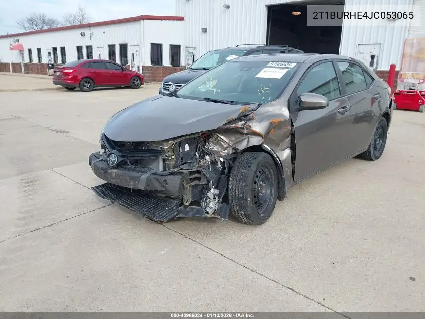 2T1BURHE4JC053065 2018 Toyota Corolla Le