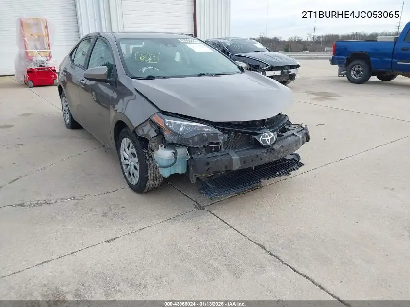 2T1BURHE4JC053065 2018 Toyota Corolla Le