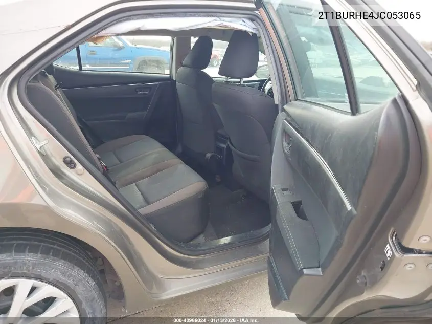 2T1BURHE4JC053065 2018 Toyota Corolla Le