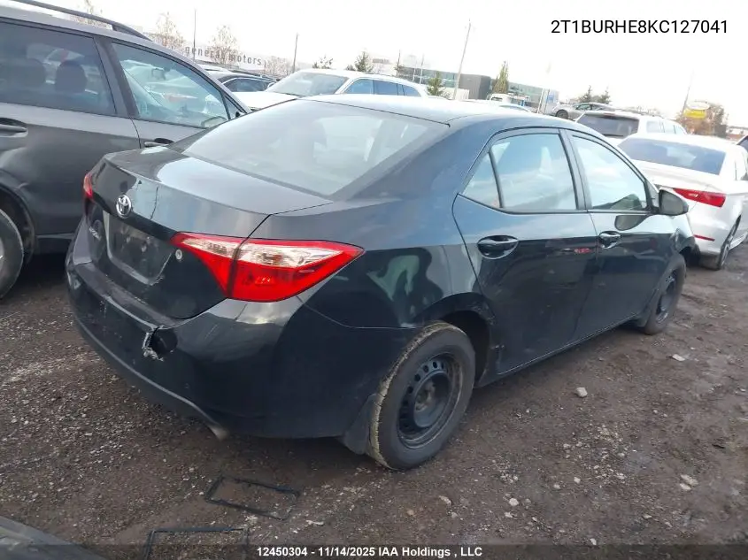 2T1BURHE8KC127041 2019 Toyota Corolla Ce