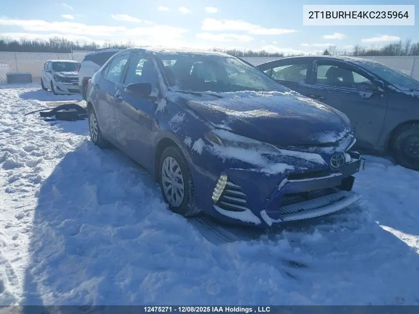 2T1BURHE4KC235964 2019 Toyota Corolla Se