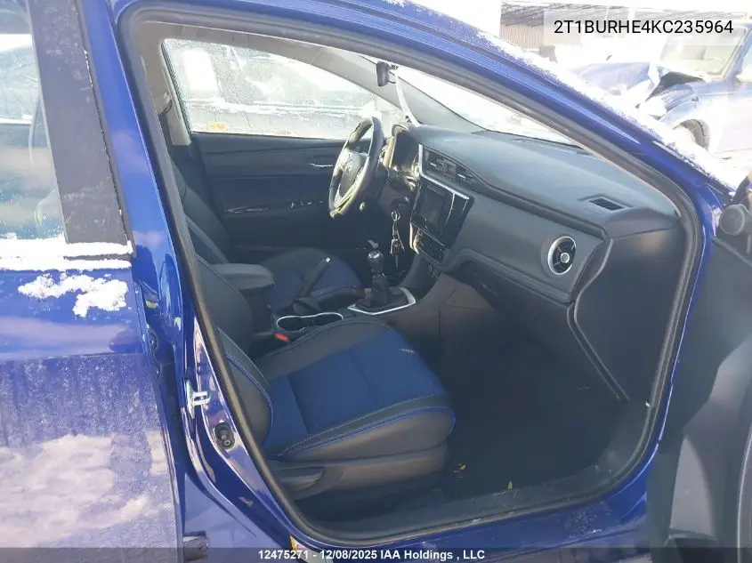 2T1BURHE4KC235964 2019 Toyota Corolla Se