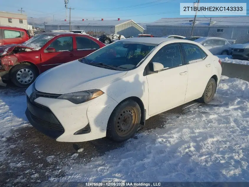 2T1BURHE2KC143333 2019 Toyota Corolla Ce