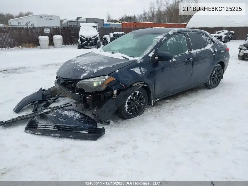 2T1BURHE8KC125225 2019 Toyota Corolla Le