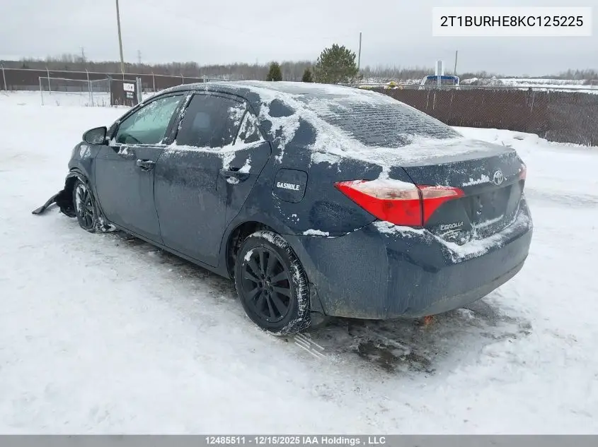 2T1BURHE8KC125225 2019 Toyota Corolla Le