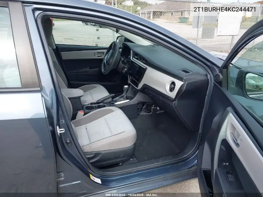 2T1BURHE4KC244471 2019 Toyota Corolla Le