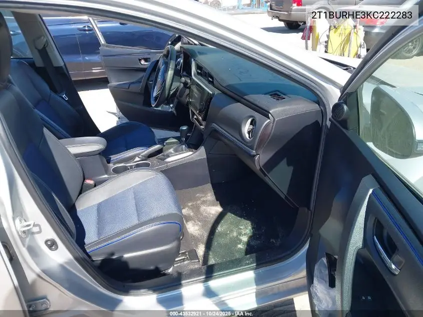 2T1BURHE3KC222283 2019 Toyota Corolla Se