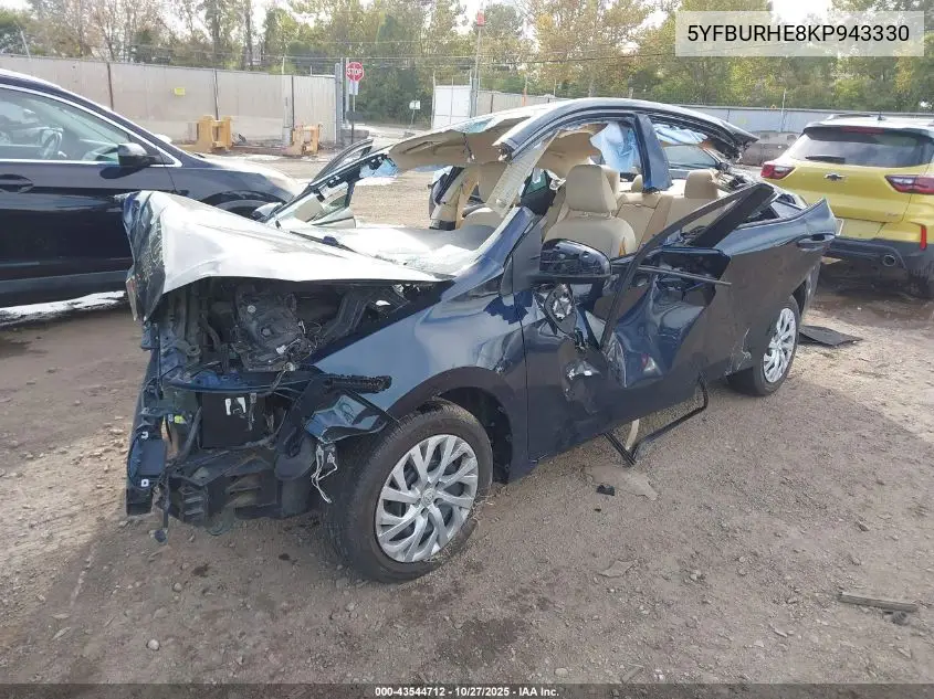 5YFBURHE8KP943330 2019 Toyota Corolla Le