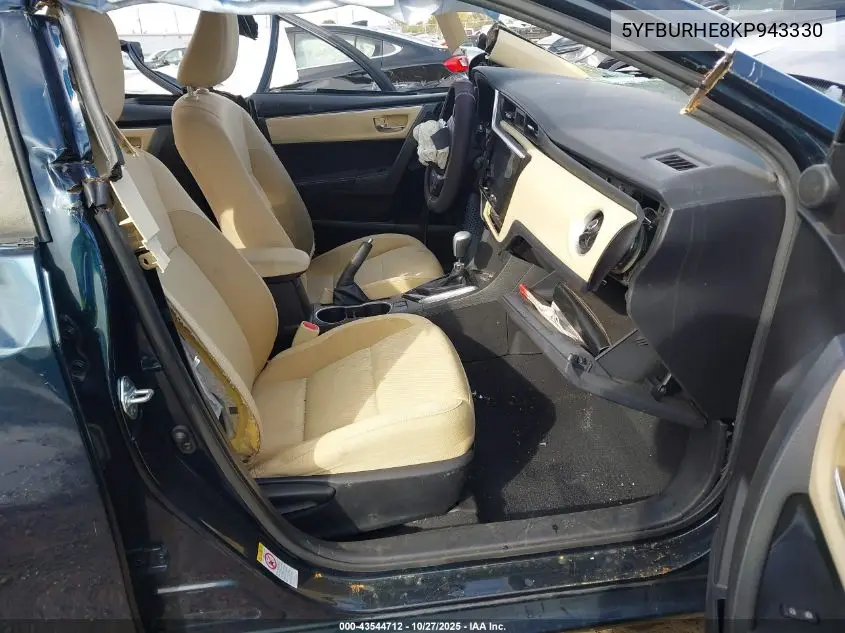 5YFBURHE8KP943330 2019 Toyota Corolla Le