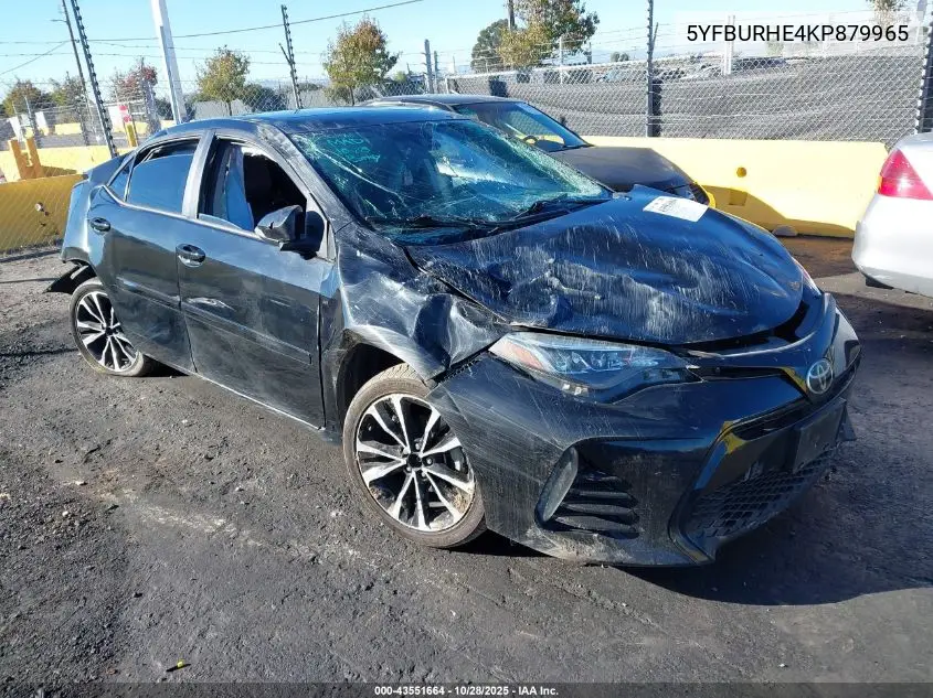 5YFBURHE4KP879965 2019 Toyota Corolla Xse