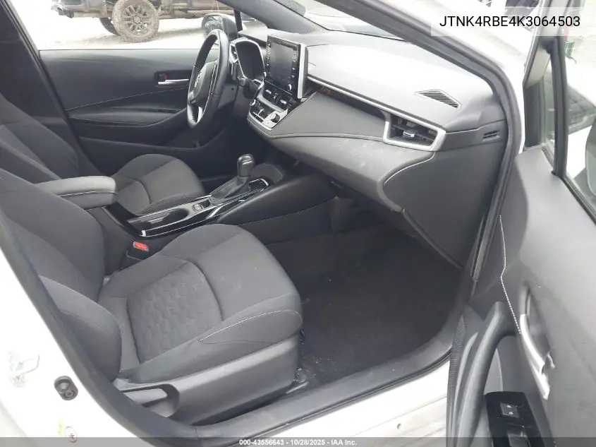 JTNK4RBE4K3064503 2019 Toyota Corolla Se