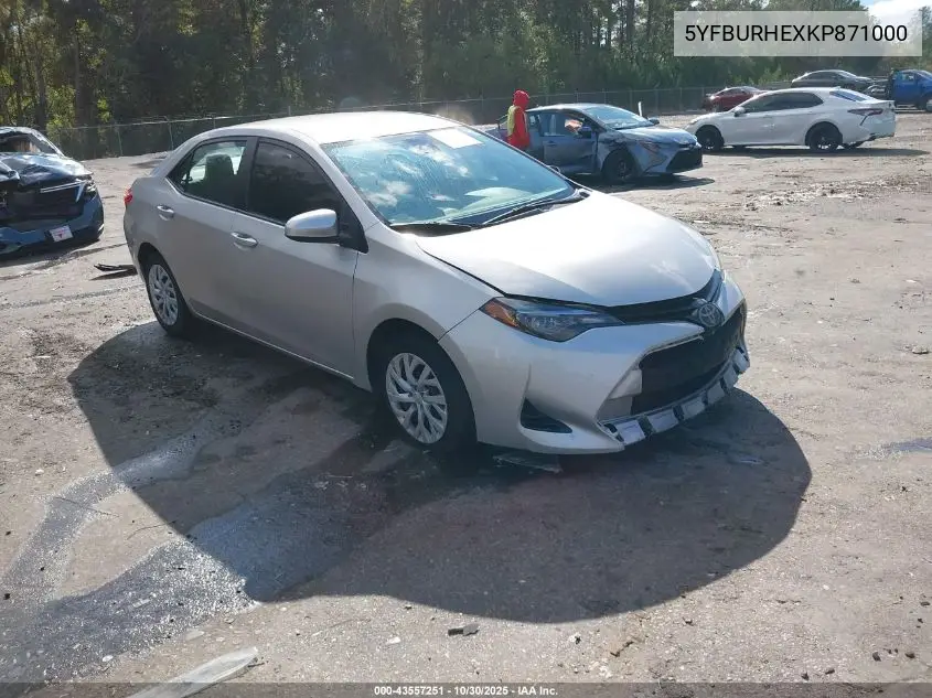 5YFBURHEXKP871000 2019 Toyota Corolla Le