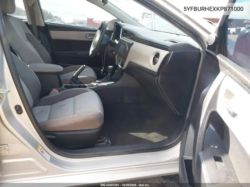 5YFBURHEXKP871000 2019 Toyota Corolla Le