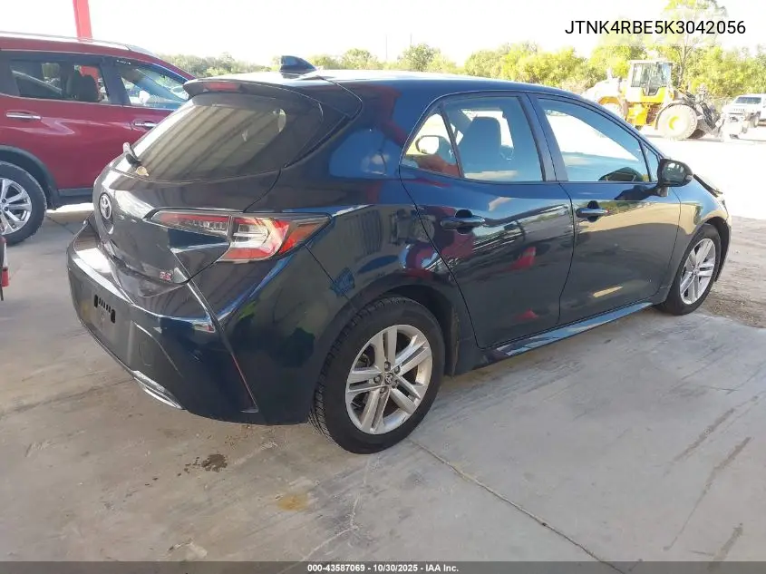 JTNK4RBE5K3042056 2019 Toyota Corolla Se
