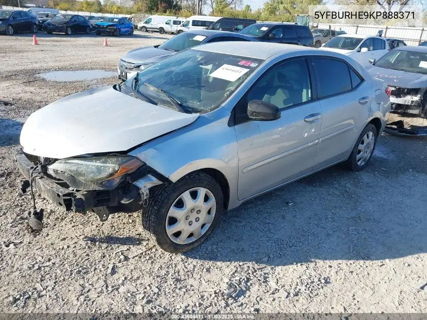 5YFBURHE9KP888371 2019 Toyota Corolla Le
