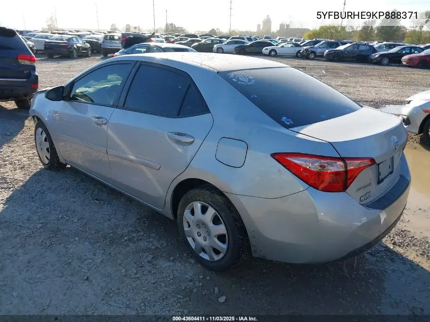 5YFBURHE9KP888371 2019 Toyota Corolla Le