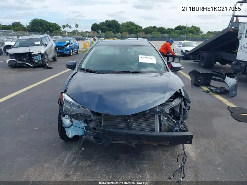 2T1BURHE1KC217065 2019 Toyota Corolla Se