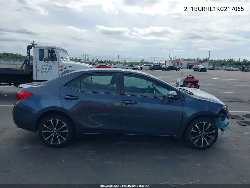 2T1BURHE1KC217065 2019 Toyota Corolla Se