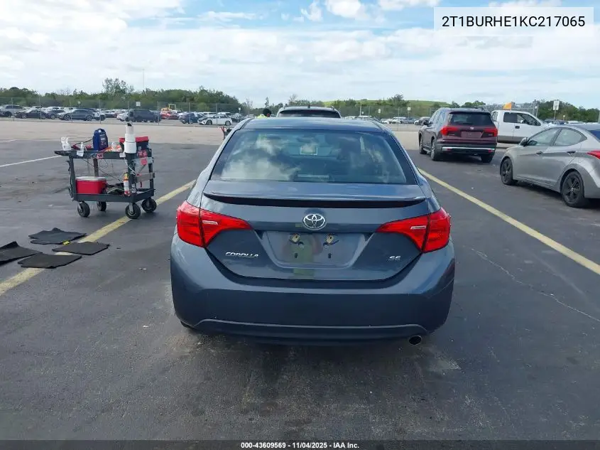 2T1BURHE1KC217065 2019 Toyota Corolla Se