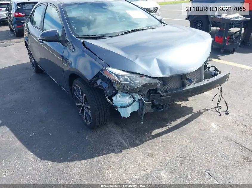 2T1BURHE1KC217065 2019 Toyota Corolla Se