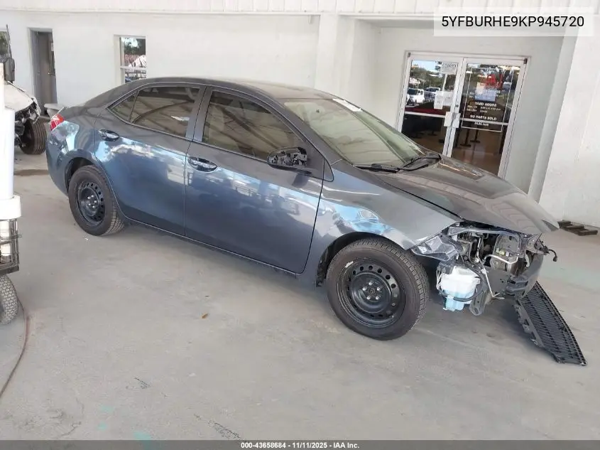 5YFBURHE9KP945720 2019 Toyota Corolla Le