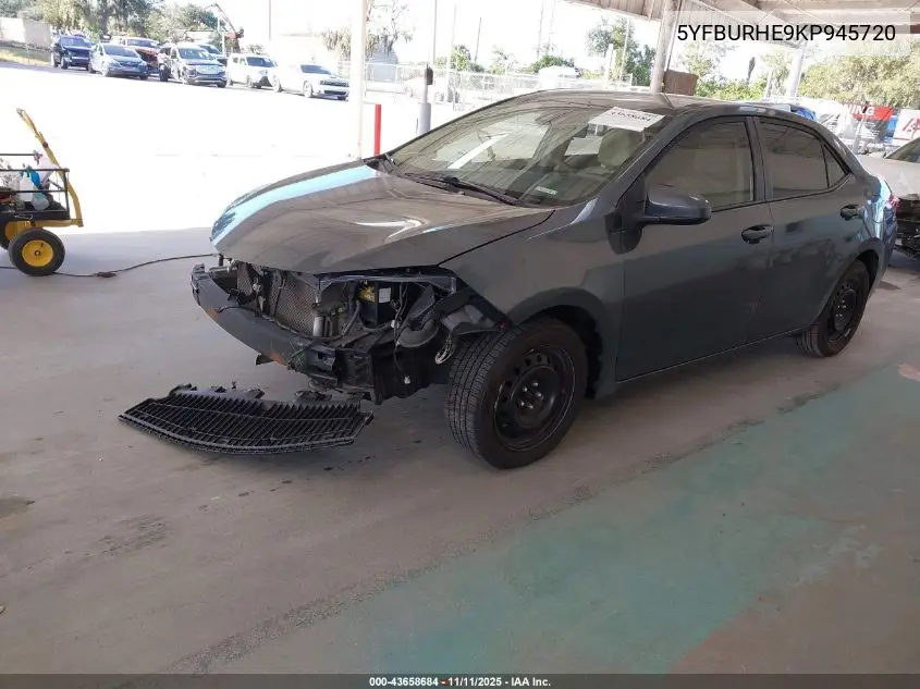 5YFBURHE9KP945720 2019 Toyota Corolla Le