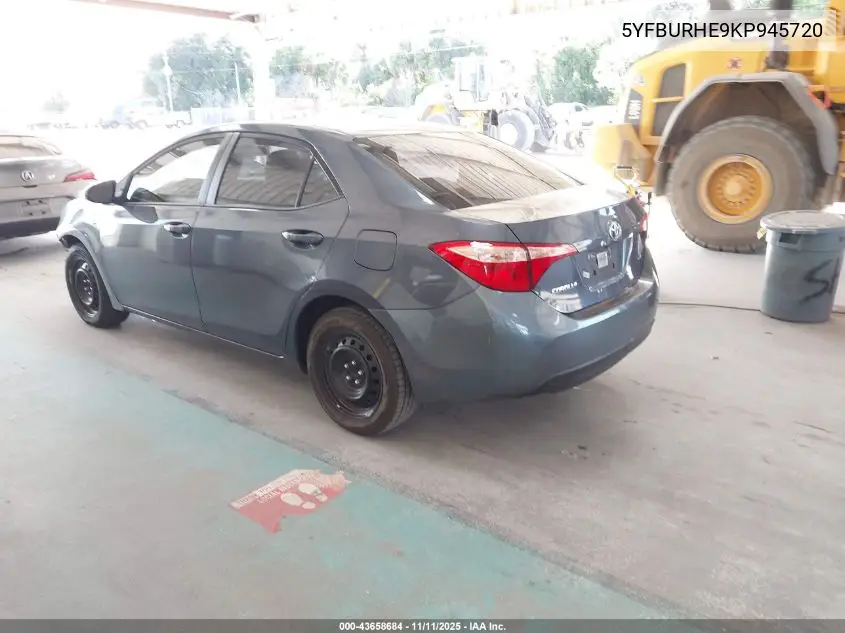 5YFBURHE9KP945720 2019 Toyota Corolla Le
